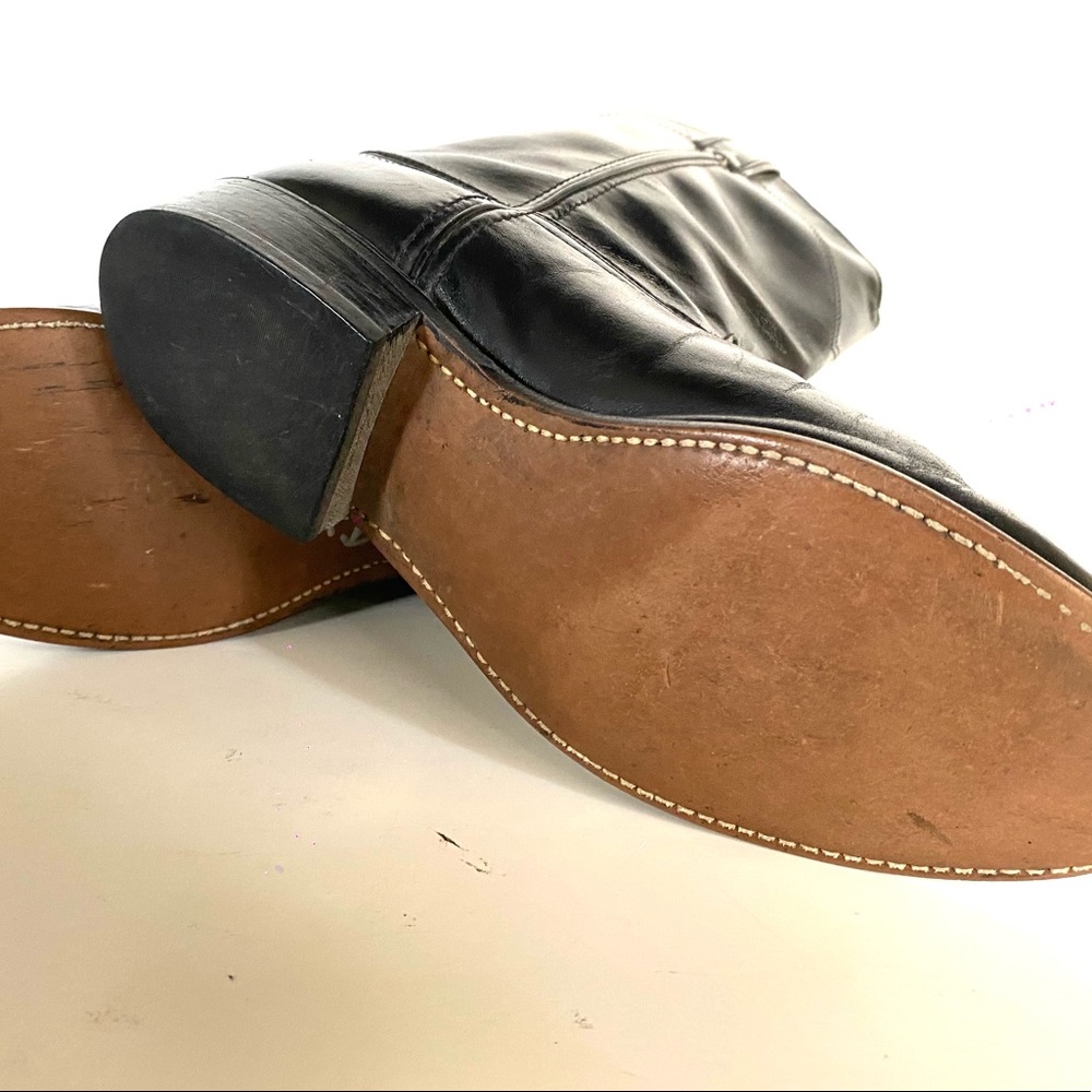 LAREDO Ladies Vintage Black Leather Ropers - Picture 6 of 7